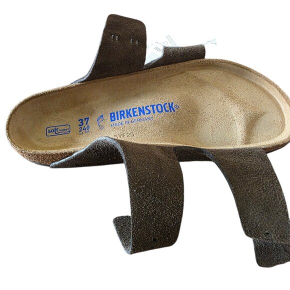 Birkenstock Arizona Soft Footbed Suede Sandals Mocca Women’s 6 EU 37 Regular NWT - Picture 3 of 16